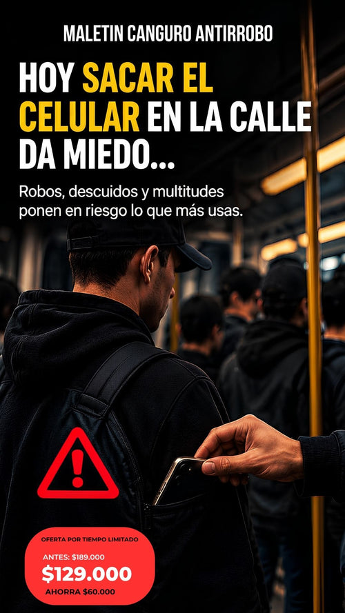 MALETIN CANGURO ANTIRROBO