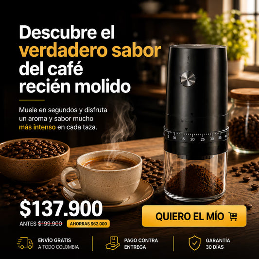 Molino de café recargable