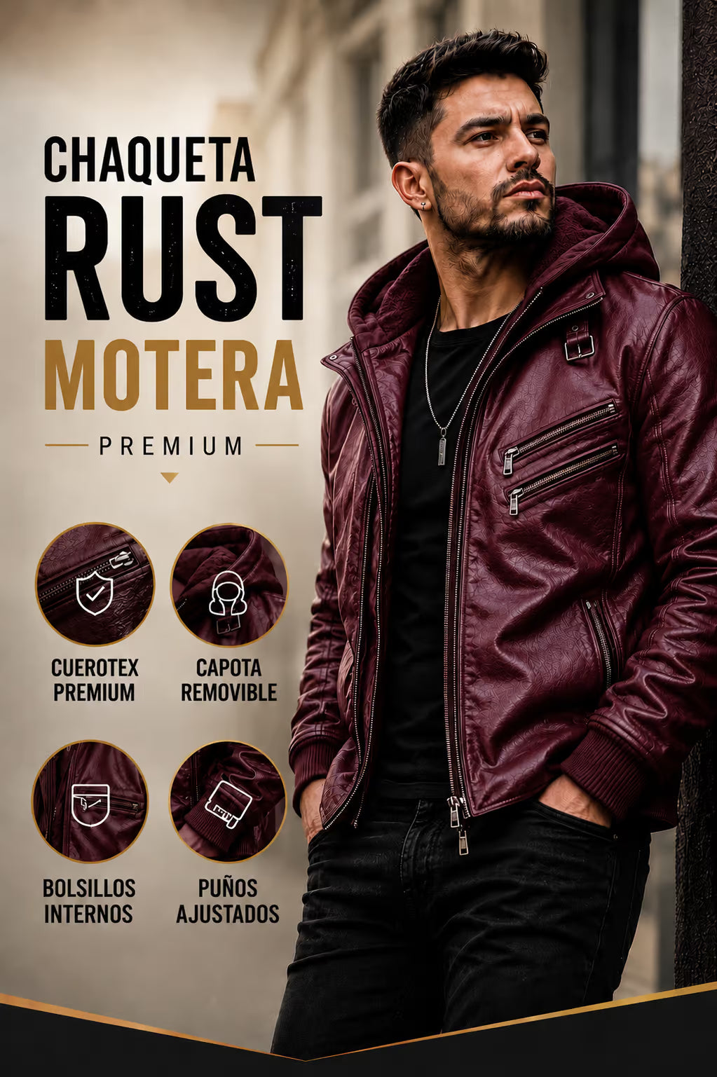 Chaqueta Rust